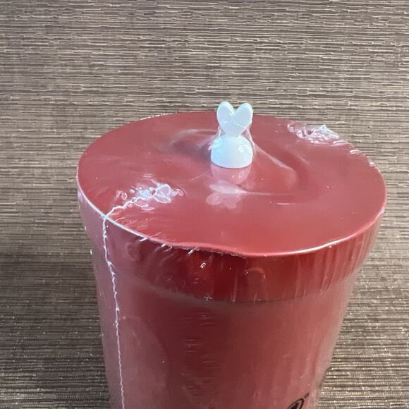 IKEA Vinter Red Heart Tin with Lid – 5¼″ Tall x 4″ Wide – Unused & Factory Wrap - Picture 5 of 6